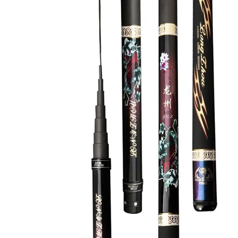 Canne a Peche Carp Poles Feeder Portable Telescopic Fishing Rod Stream Hard Ultralight Carbon Pole Combo Gear Canne a Peche telescopique(7.2 M)