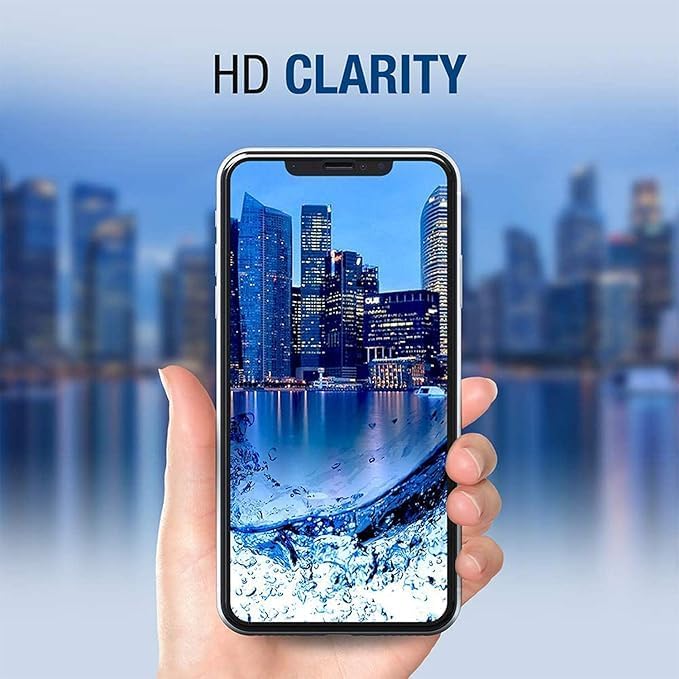 Image of DPJ Tempered Glass for iPhone 13 Pro Max / iPhone 14 Plus (6.7 Inch) With Installation Kit | Military-Grade Gorilla Screen Protector | Edge to Edge Coverage |9H Hardness |Bubble-Free | Case Friendly | [Pack of 1]