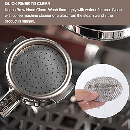 58.5Mm Espresso Puck Screen, Urnseh Reusable 1.7Mm Thickness 150Μm 316 Stainless Steel Professional Barista Coffee Filter Mesh Plate For Portafilter Filter Basket, Espresso Machine Accessories #TOP6