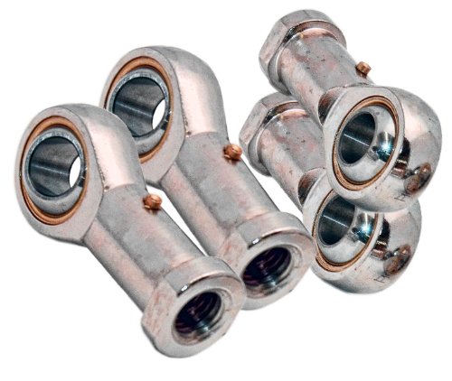 4 Female Rod End 8mm PHS8 2 Right Hand and 2 Left Hand Ball Bearings