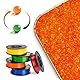 UTIJFOY 430 Gramm Silicagel Beutel, einzeln vakuumierbare Silikat Beutel，wiederaufladbar & zweifarbig anzeigendes Silica Gel, Silikat Trockenmittel zur Feuchtigkeitsregulierung(Orange)