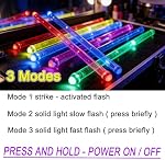 Bright LED Light Up Drumsticks, Rechargeable 13 Color Changing Drum Sticks with USB Charge Wire, Glow in The Dark Drum Sticks for Professional Musical Practice, Drummer Gifts Personalized Drumstick