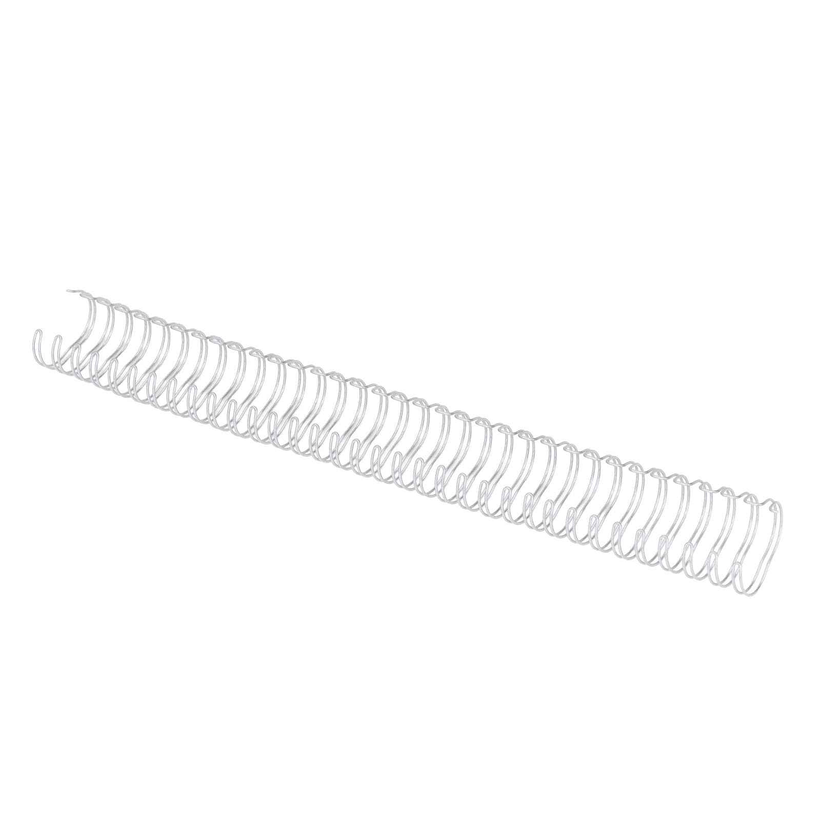 lyrlody 50 opakowań Grzbiety do Bindowania z podwójną pętelką, Wytrzymały Metal na Papier A4, pojemność 180 Arkuszy, Idealne do Raportów i Prezentacji (SILVER)