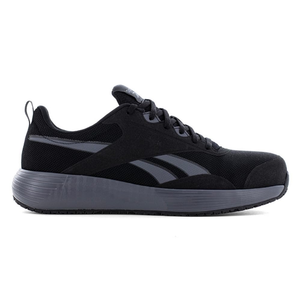 Reebok Męskie buty Lite Plus 4 Work Composite Toe Antypoślizgowe, Czarny, 40 EU