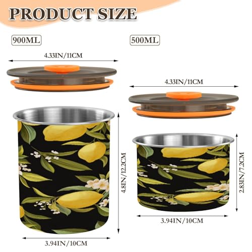 Recipiente hermético para café de acero inoxidable 17 oz miniatura 2