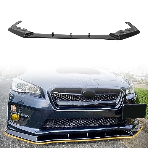 Required S209 Under Spoiler Installation - 2018-2020 Subaru WRX STI 9 MODILOVER Front Bumper Lip Spoiler Compatible with 2015-2021 Subaru WRX & STI, ABS Unpainted Black MP Style Add-on Front Splitter Air Dam Chin Protector