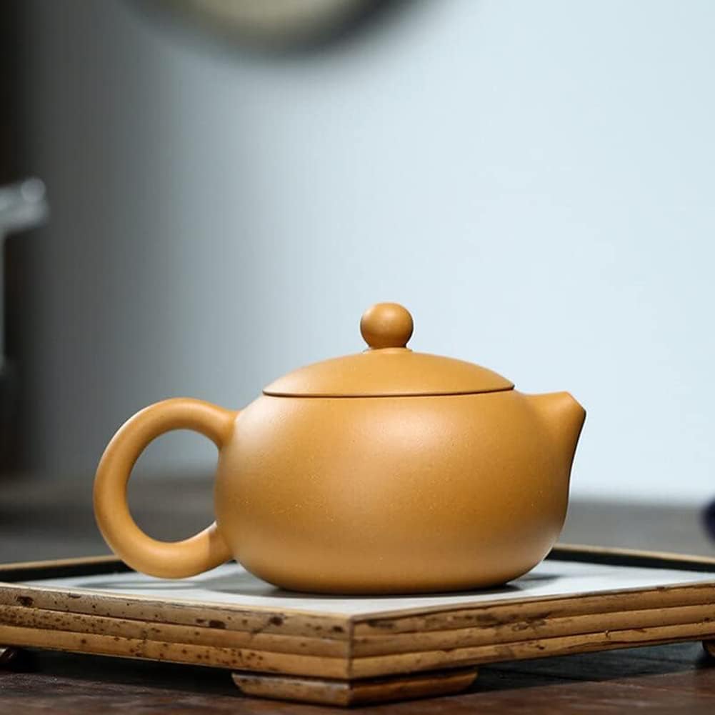 Set da tè Cinese Gongfu, teiera Portatile da 330 ml, teiere Viola, Sezione Minerale Grezzo, Fango Xishi, teiera, bollitore per la casa con Loto