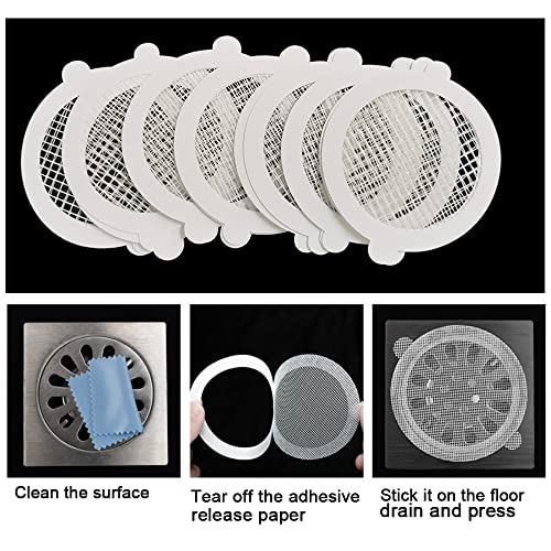 25 Pack Disposable Shower Drain Hair Catcher Floor Sink Strainer Filter Mesh Stickers Shower Drain Dog Hair Catcher Cover For Kitchen Bathroom #TOP3