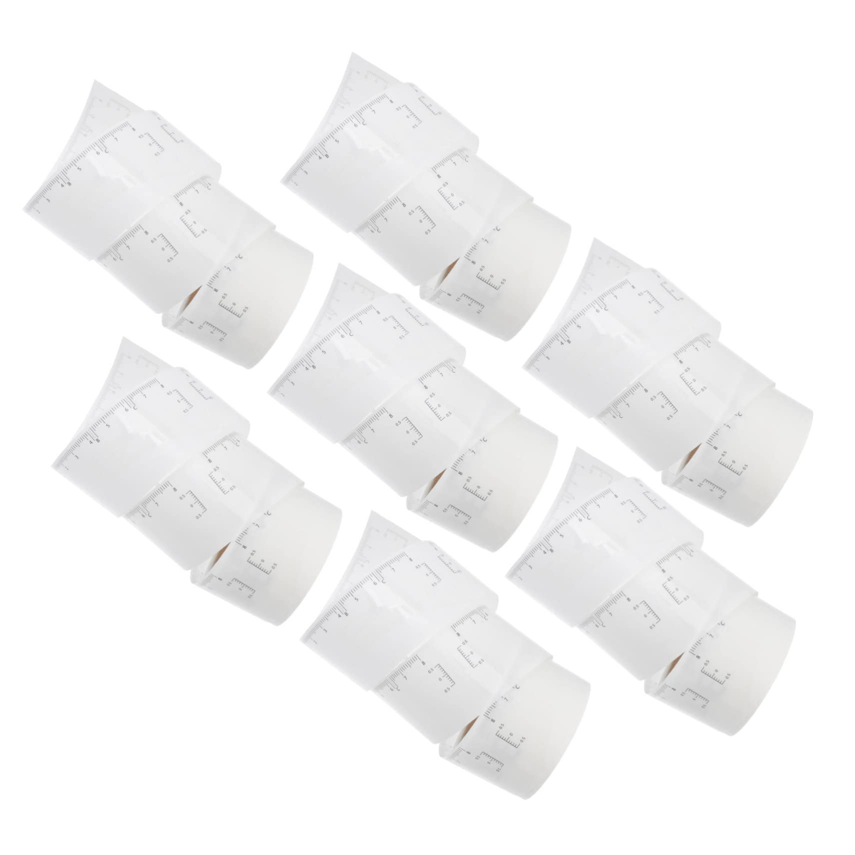 MAGICLULU 4 Set Efficiente Per Modellare Le Sopracciglia Stencil Per Sopracciglia Righello Per Sopracciglia Simmetriche in Qualsiasi Momento 50 Pezzi * 4