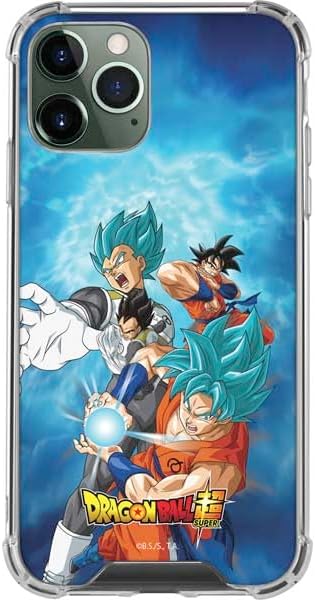 Skinit Clear Phone Case Compatible with iPhone 12 Pro - Officially Licensed Dragon Ball Super Goku Vegeta Super Ball Design
