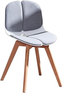 ZHANGZZ Sillas de comedor Artículos for el hogar Tumbona, Sillas de cena modernas de tela, silla de comedor de madera.diseño del arco., Salón restaurante de cocina (1) Sillas-4.14 restauración