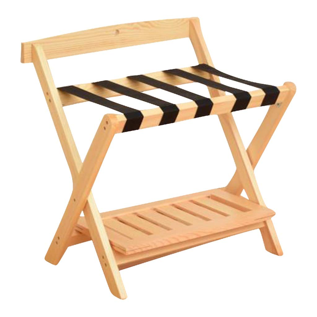 Porte-vêtements en bois massif double couche de style contemporain