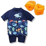 DAXIANG Toddlers Baby Girls Boy Buoyancy Swimsuit Removable Float Suit Swimwear Bathing Suit