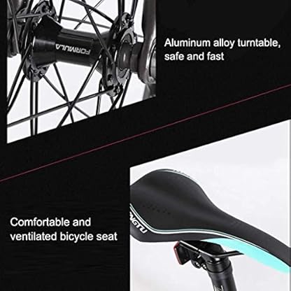 LHQ-HQ Erwachsene Kinder Folding Fahrrad Erwachsener Freizeit Fahrradstudenten Park Übungs-Fahrrad-Aluminiumlegierung 20 Zoll erwachsene männliche und weibliche Studenten Ultra-Light Speed ​​Fahrrad ( – Bild 7