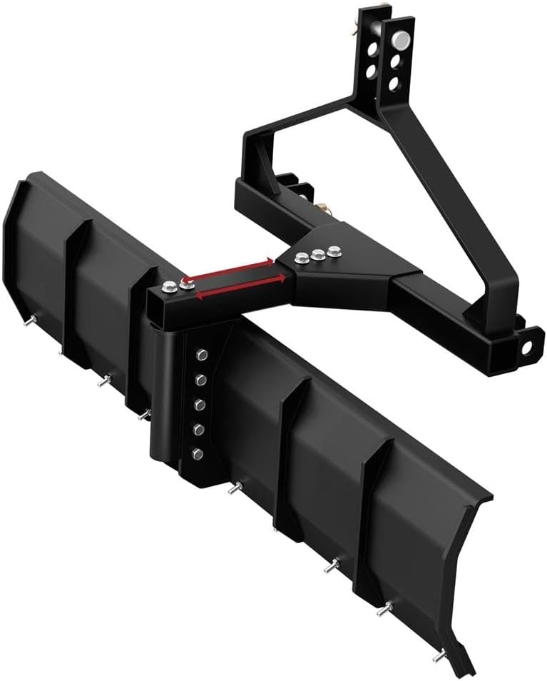 Replacement for Scrpaer 3 Point Rear Grading Blade for Tractor Cat 0 & Cat 1 Steel 52" Width OEM