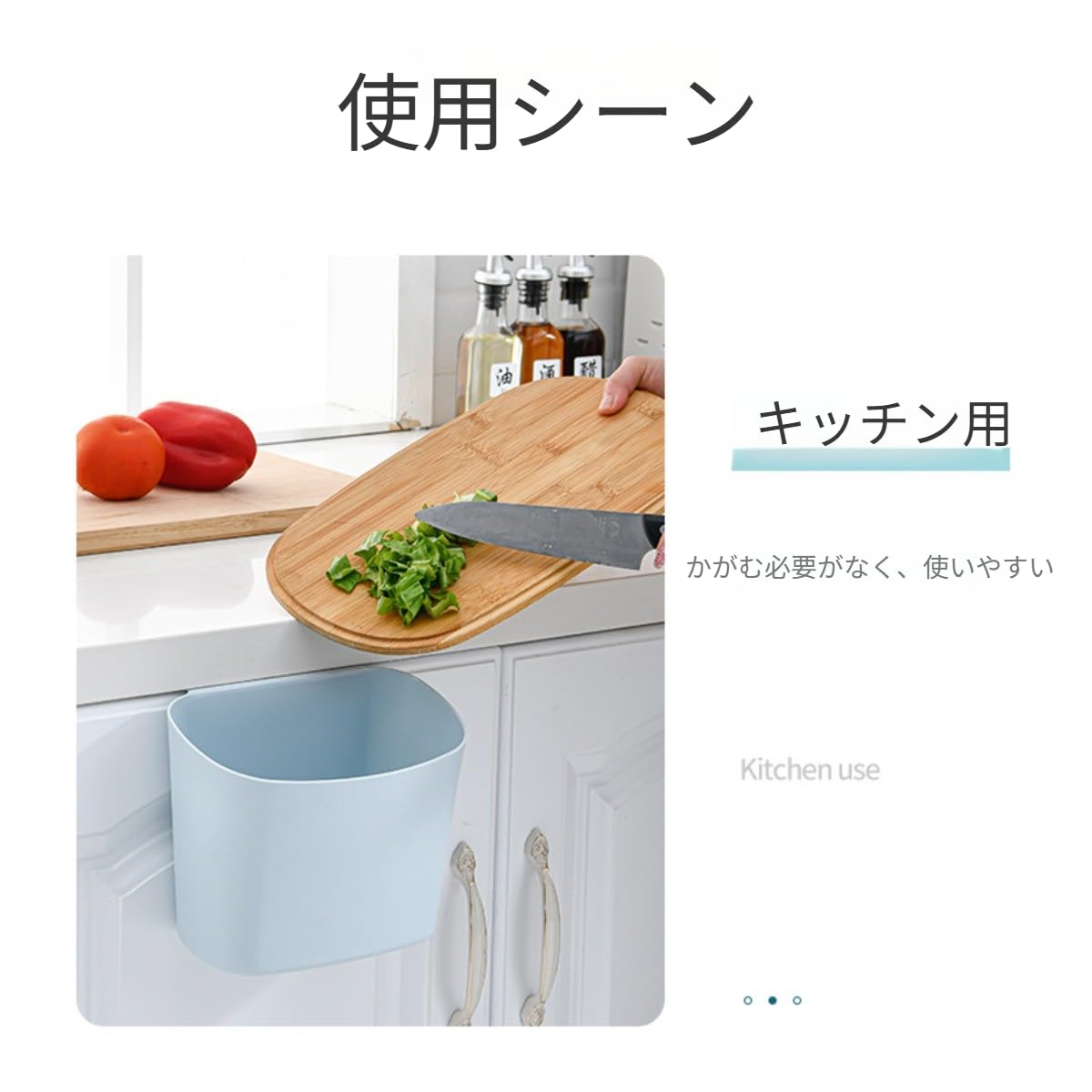 AOUVN キッチン用壁掛けゴミ箱 大容量・大口径 オープンタイプ 省スペース シンク扉・キッチン台取付可 スタイリッシュ おしゃれ 掛けるタイプ 便利 ごみ箱 台所用 ゴミ袋対応 清潔 (グレー) [並行輸入品] - 4