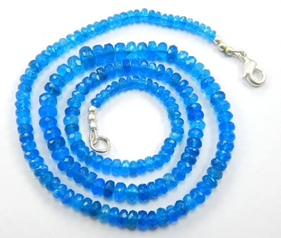 Perles apatite néon LKBEADS en fil de 19 pouces pour créer vos bijoux d'été