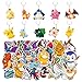 10Pcs Porte Clef en Silicone, Porte Clé en Cartoon Anime Double Visage, 50Pcs Autocollants Enfants Stickers Cadeaux Garcon Anniversaire Enfant