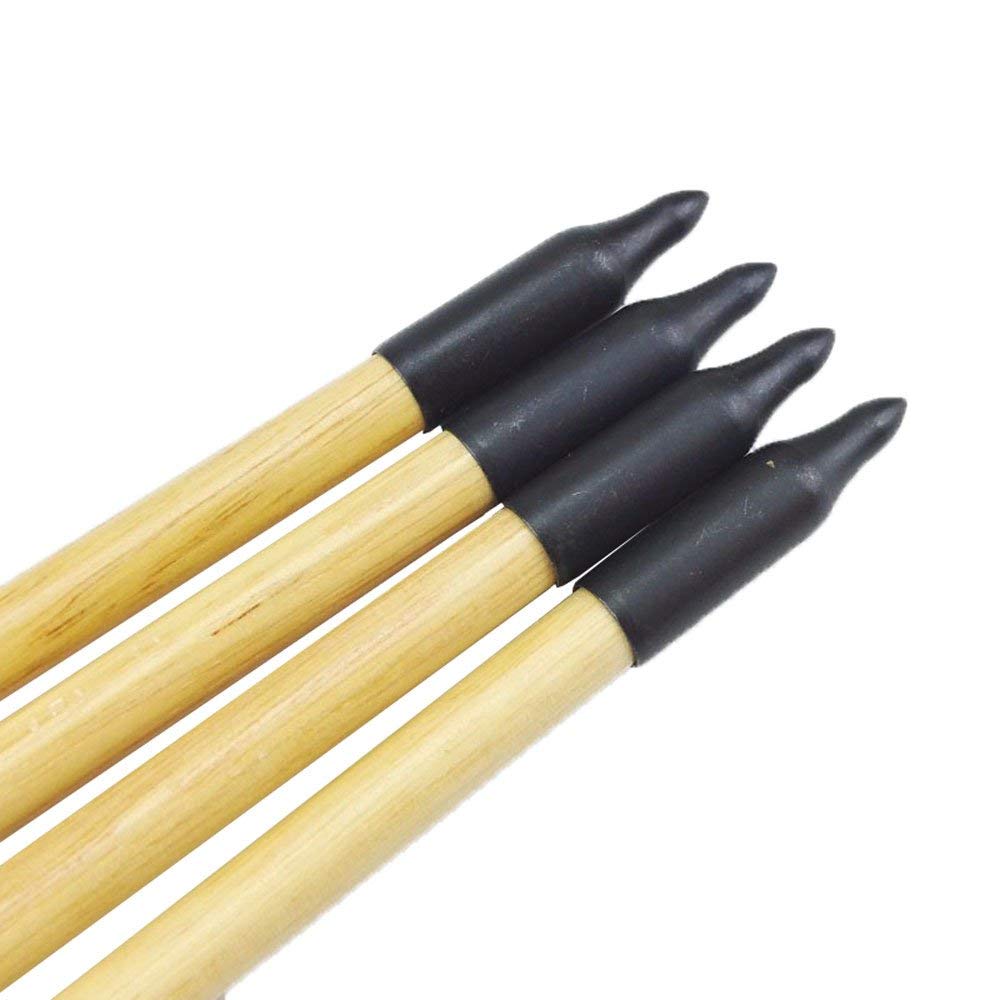 AMEYXGS 24pcs Tir à l'arc Pointes de Flèches Target Point Broadheads pour OD 8mm Flèches en Bois et Flèches de Bambou