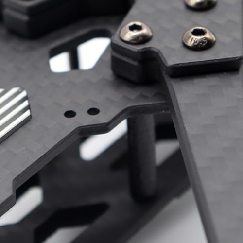 Miniatura 3 de MINGCHUAN Cloud 8.858 in distancia entre ejes 5 pulgadas Drone Frame Kit 7075 aluminio CNC panel lateral compatible con DJI O3 Air Unit FPV