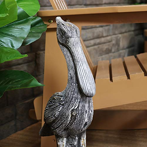 Sunnydaze 22-Inch Pelican's Perch Outdoor Garden Statue - Outside Nautical Yard Decor - Polystone Ocean And Beach Bird Animal Backyard And Lawn Ornament #TOP5