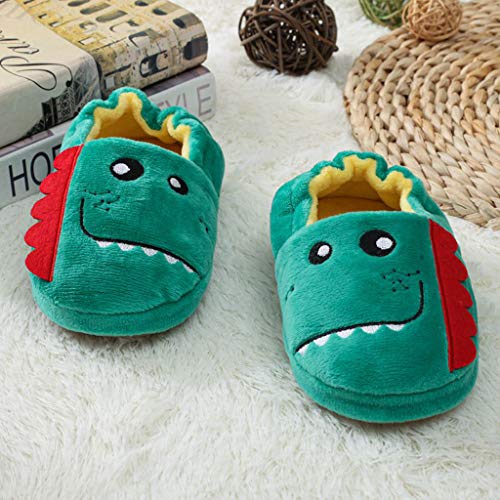 Toddler Boys Girls Premium Soft Plush Slippers Cartoon Warm Winter House Shoes Kids Soft Plush Non-Slip Infant Shoes4