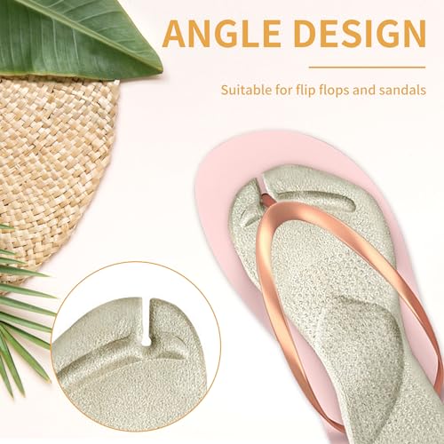 Image of SooGree 2 Pairs Gel Arch Support Cushion Insoles Adhesive Silicone Flip Flop Thong Inserts Invisible Slim Inserts Pain Relief Anti-Slip Shock Absorption Plantar Fasciitis