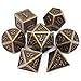 Haxtec DND Metal Dice Set 7PCS D&D Metall Würfel of D20 D12 D10 D8 D6 D4 for Dungeons and Dragons RPG Dice Games-Antique Bronze Dice Set Bronze günstig Kaufen-Haxtec DND Metal Dice Set 7PCS D&D Metall Würfel of D20 D12 D10 D8 D6 D4 for Dungeons and Dragons RPG Dice Games-Antique Bronze Dice