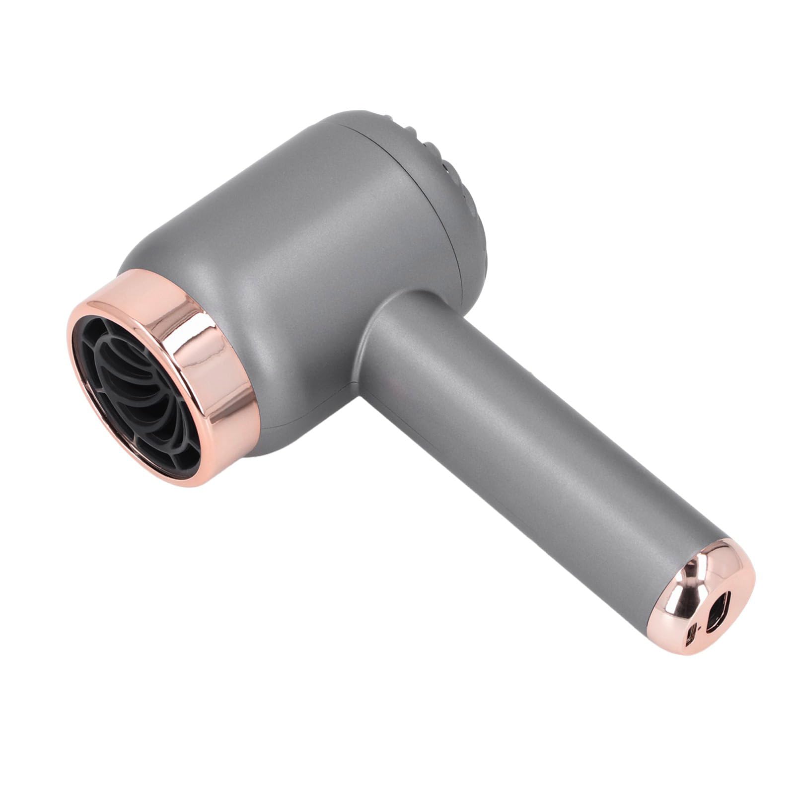 Asciugacapelli Senza Fili, Asciugacapelli Ionico Ricaricabile, Asciugacapelli Portatili da 1500 MAh, Asciugacapelli a Batteria per Viaggi in Campeggio (grigio scuro)