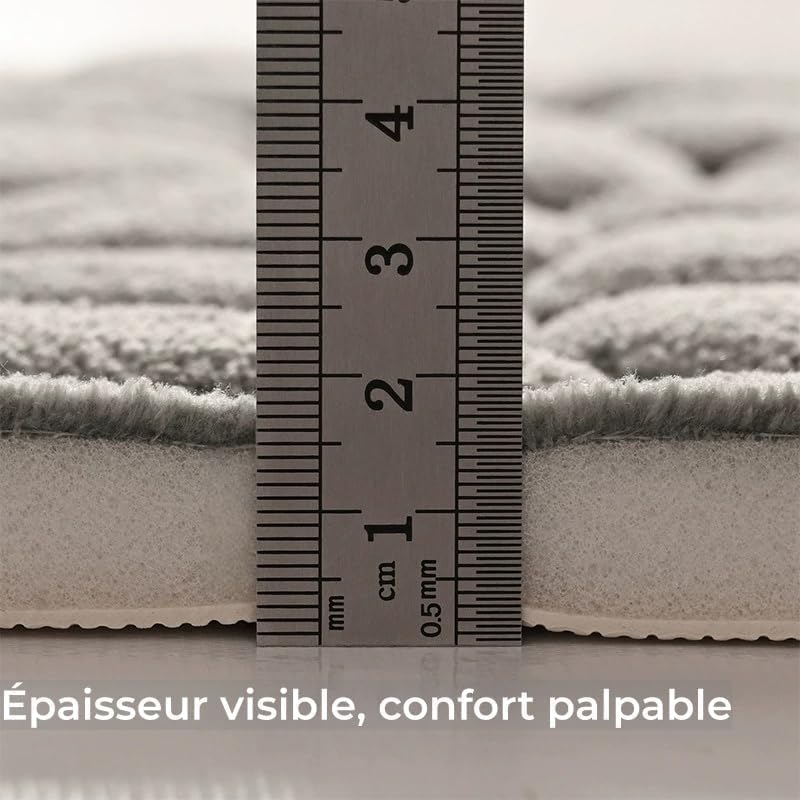 SWZEC La Berge Le Tapis De Bain Galet(Beige,40 * 60cm)