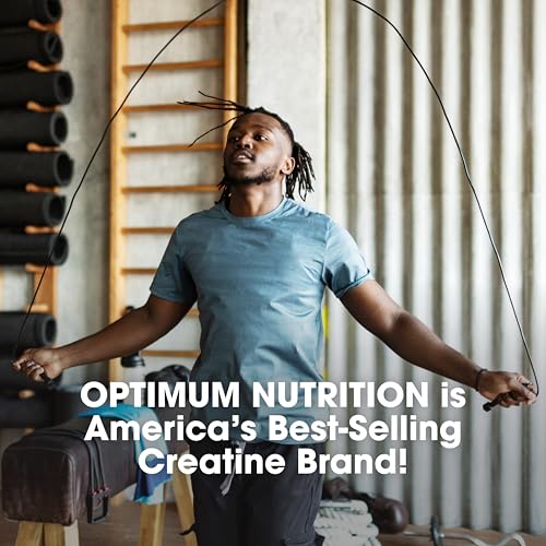 Optimum Nutrition Creatina Micronizada Monohidrato en Polvo, Sin Sabor, 60 Porciones, 300 Gramos (El Embalaje Puede Variar)