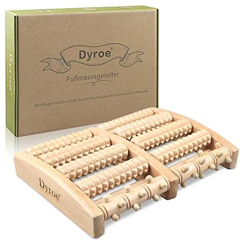 Dyroe Rodillo de Masaje de Pies de Madera Cover