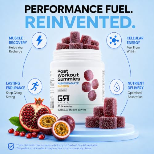 Image of Post Workout Gummies, Pomegranate Passion, 12 Packets (24 Serv)