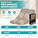 Nolunt Diabetic Socks for Men,4 Pairs Low Cut Bamboo Viscose Wide Mens Diabetic Socks Size 6-9(Deep Grey+Brown+Beige+Black-Large)