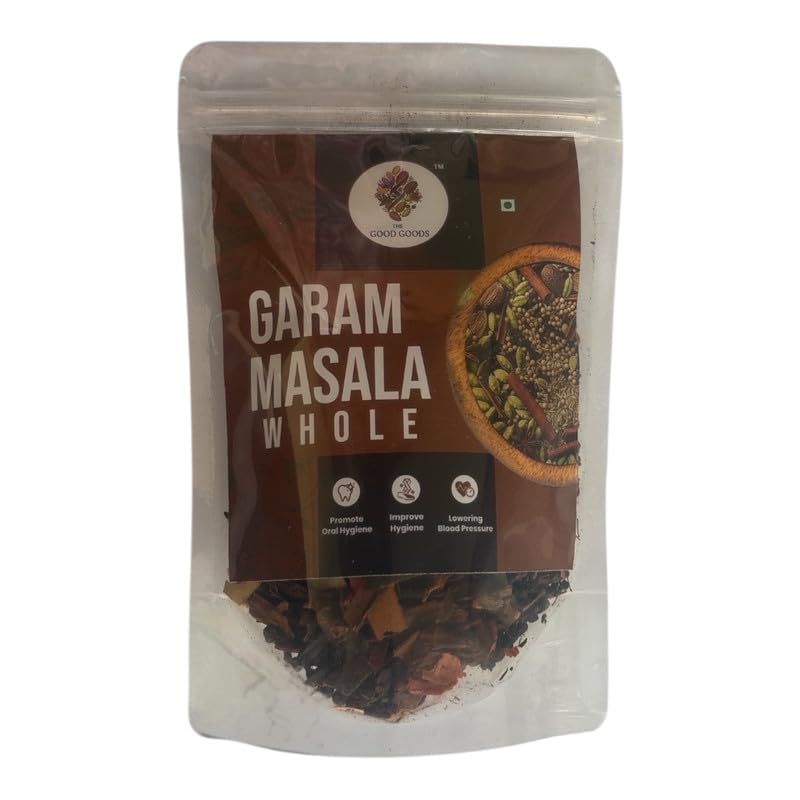 THE GOOD GOODS Garam Masala Whole | Premium Whole Spices Mix | Authentic Indian Garam Masala for Cooking | Sabut Khada Masala | Sabut Cinnamon | Rich Aroma & Flavour - Pouch (50gm)