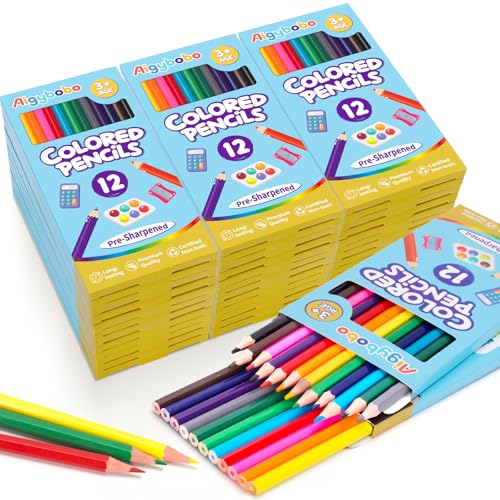 36 Pack Colored Pencils, Color Pencils Bulk for Kids Classroom,