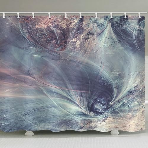 Rideau de douche en polyester motif tornade pour dynamiser la salle de bain - 3
