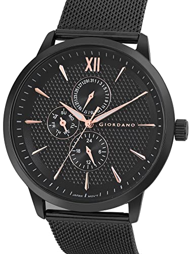 Image of Giordano Analogue Watch for Men with Stylish Mesh Band with Water Resistant Casual Wrist Watch to Complement Your Party Look - GD-50008