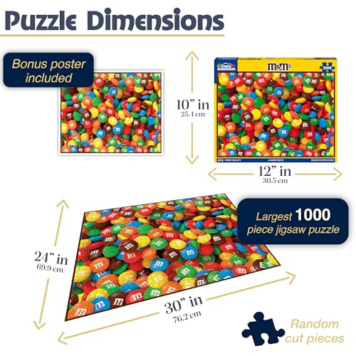 Rompecabezas White Mountain 1000 piezas M&M's Colorido, piezas grandes, regalo para adultos y familia, 24x30 pulgadas miniatura 2