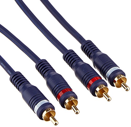 C2G 40470 Velocity RCA Stereo Audio Cable, Blue (35 Feet, 10.66 Meters)