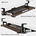 ERGOMAKER Keyboard Tray Under Desk, Pull Out Keyboard Tray with C Clamp Mount, 25.6
