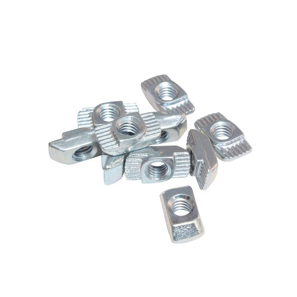 Hammer TNut G10 M8 Aluminum Slotted Profile - Pack of 50 Nos - Durable for long time use - Rust Resistance - Blue Zinc Plated Carbon Steel - 4545 Series - Silver-picture-22