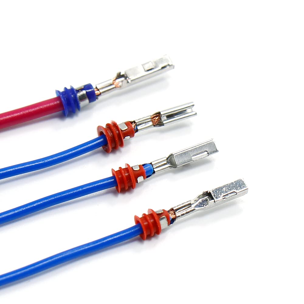 Kit di connettori a perno crimpato per auto elettrica auto 1/1,5/1,8/2,2/2,3/2,5/2,8/3,5 mm maschi e femminili guarnizioni per fili rimozione kit attrezzi moto ATV filo Ni