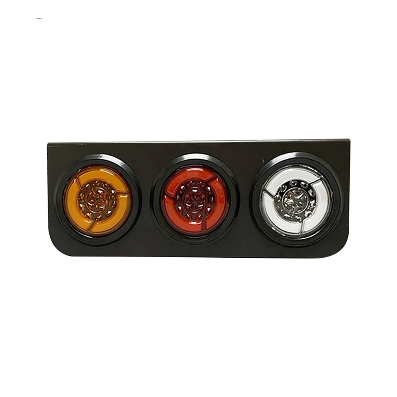 Conjunto Luz Trasera Luz Trasera LED Para Remolque 24V Luces Traseras Camión Señal Giro Intermitente Freno Lámpara Carga Marcha Atrás Faro Trasero LED(Left 3 lights)