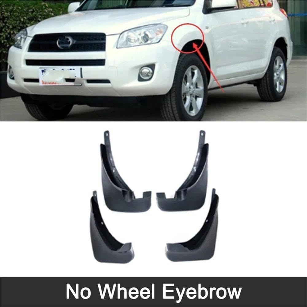 Auto Parts for Toyota RAV4 XA30 2006~2012 Car Wheel Fenders Antifreeze Flare Mudguard Flap Splash Mud Guard Mudflaps Auto Accessories(No Wheel Eyebrow)