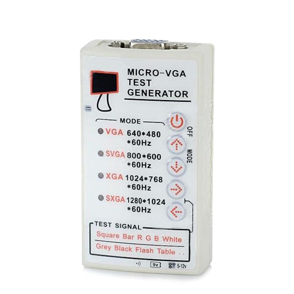 Fuhjythy SVGA XGA VGA Generator Signal Source TV LCD Screen CRT Projector Color Display Monitor Tester Tool Maintenance Detector