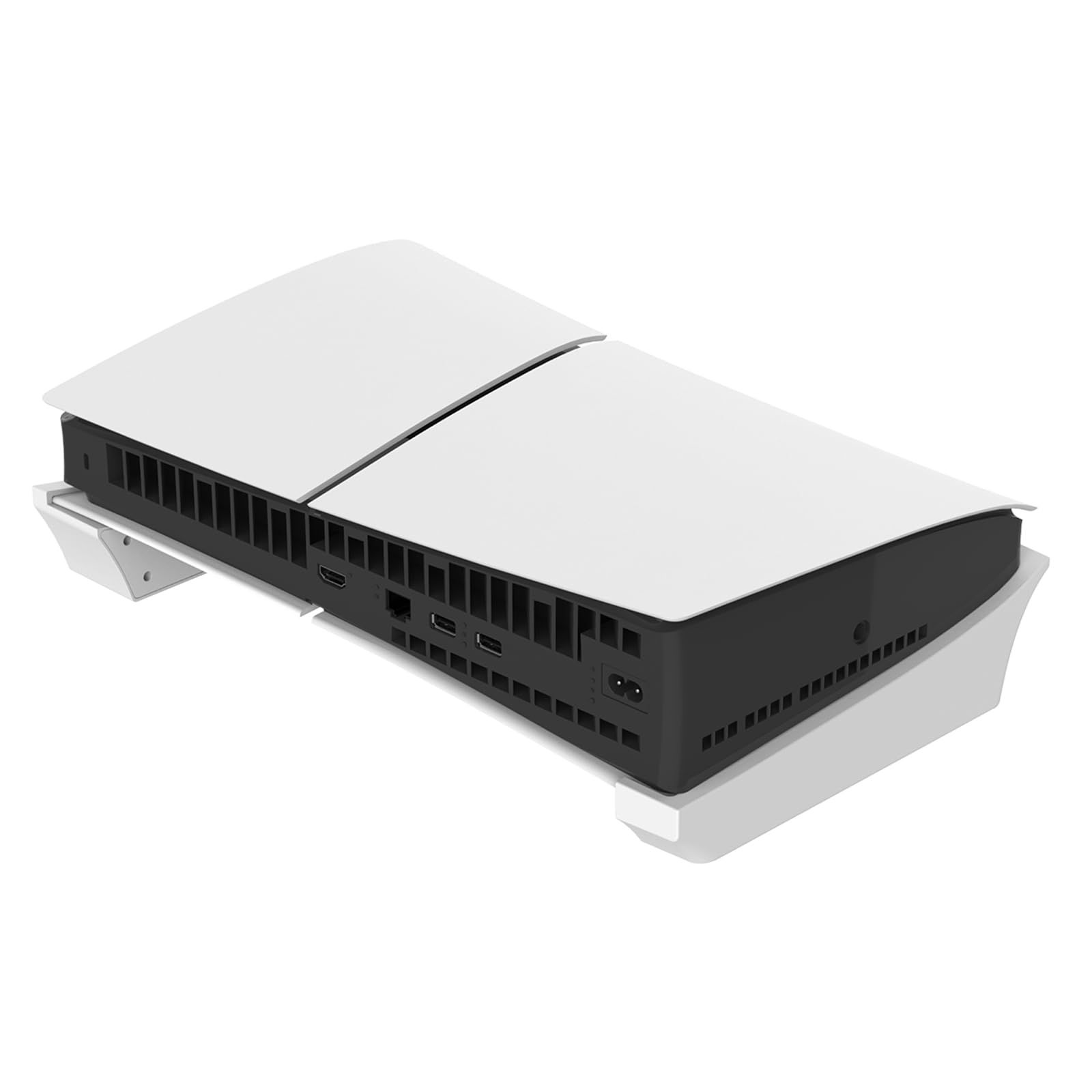 Soporte horizontal para PS5, soporte de escritorio, compatible con accesorios de consola Playstation 5 Slim, discos y ediciones digitales (blanco)