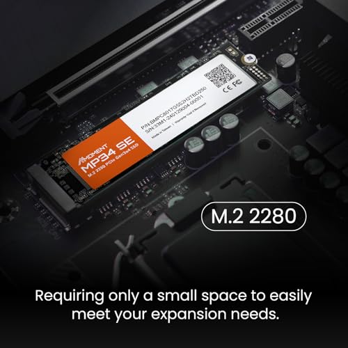 Image of MMOMENT MP34 SE 1TB PCIe Gen3 NVMe M.2 2280 Internal Solid State Drive, Gen3.0X4 Read Speed Up to 2100MB /s for Latop and PC