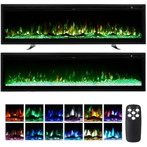 INMOZATA 127cm Electric Fireplace with Remote Cover