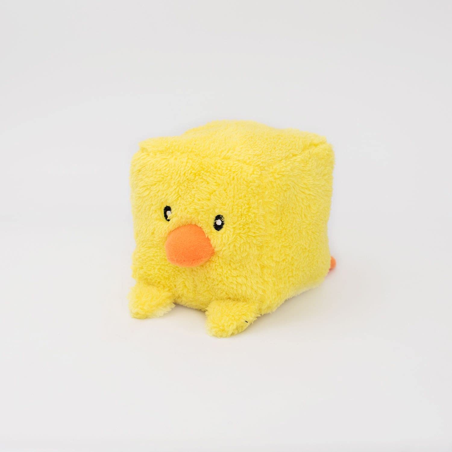 ZippyPaws Squeakie Blocks - Duck Dog Squeaky Plush Toy for Dogs